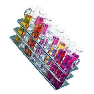 Stainless steel test tube rack